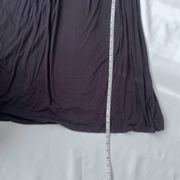 Rohb by Joyce Azria Long Black Maxi Faux Wrap Dress, Size XS - Picture 8 of 14